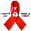 1 декабря – Международный день борьбы со СПИДом